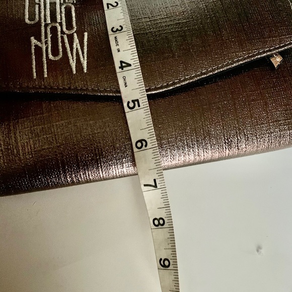 Neiman Marcus clutch Bronze color new - Picture 10 of 14